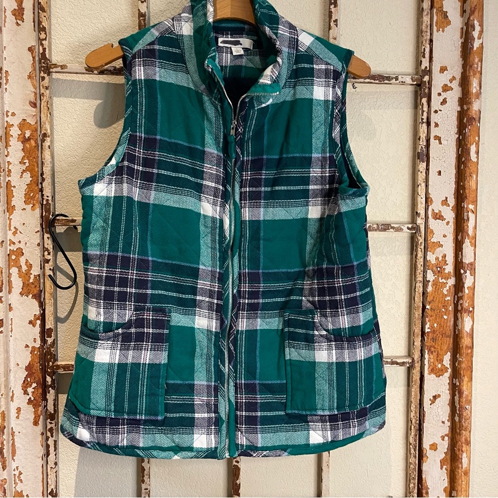 Est 1948 Quilted plaid vest size L